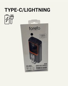 Resim Dijital Ekranlı 20.000 Mah Powerbank 22.5w Hızlı Şarj + Çoklu Bağlantı Seçeneği Çoklu 