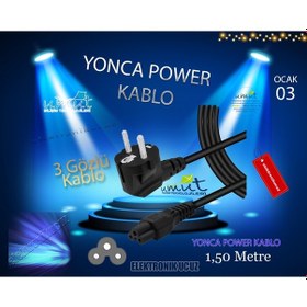 Resim Notebook Yonca Power Güç Kablosu Laptop Adaptör Power Güç Kablosu 