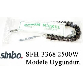 Resim Sern Sinbo SFH-3368 2500W Modele Uyumlu 2500W İnfrared Soba Isıtıcı Rezistans Teli (Yatay) 
