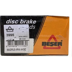 Resim Beşer 3995 Arka Fren Balatası Magirus Ym-Daily Iii-Otokar 10-- 