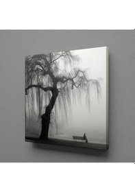 Resim Yağmurlu Bir Sonbahar Resmi Temalı Kanvas Tablo 30x30cm 