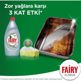 Resim Fairy Platinum Limon Kokulu Sıvı Bulaşık Deterjanı 870 ML 