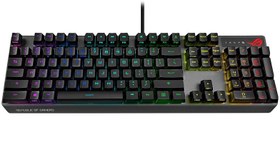Resim Asus Rog Strix Scope RX Red Switch IP57 Türkçe Optik Mekanik Kablolu Siyah Gaming Klavye 