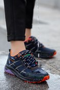 Resim sandal spor Unisex Outdoor Reflektörlü Su Itici Spor Ayakkabı Ss001-0355 Lacivert-lila 