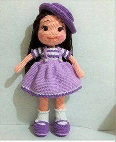 Resim Zehra Bebek Amigurumi Örgü Oyuncak 