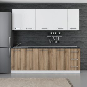 Resim Minar 230 Cm Mutfak Dolabı Beyaz Dore 230-D1 