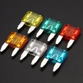 Resim 60 Adet Renk Kodlu Araç Sigortası Seti - Kolay Tanımlama İşaretleriyle Kompakt Naylon & Alüminyum Otomatik Güvenlik Sigortaları (5Amp'tan 30Amp'a, Turuncu, Kırmızı, Mavi, Sarı, Beyaz, Yeşil) Araç Koruma için, Araba Sigorta Kiti 