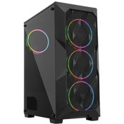 Resim Gameforce GF-8010 Cold 600W 80+ 4x120 MM Rainbow Fanlı Oyuncu Kasası 