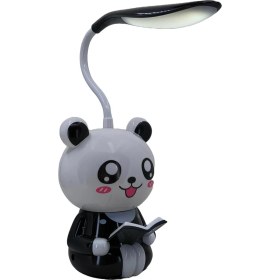 Resim Hedyex Sevimli Karakterler Şarjlı LED Masa Lambası Akrobatik Siyah Gece Lambası 