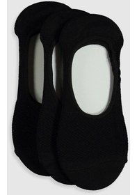 Resim Bonbonetti Kadin 4 Çift Bambu Görünmez Babet Çorap Siyah 