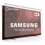 Resim Samsung Uyumlu UE43BU8000UXTK Tv Ekran Koruyucu - Samsung Uyumlu 43" inç Ekran 