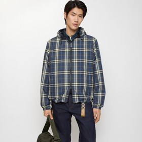 Resim Burberry Newport Erkek Mavi Yağmurluk 