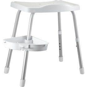 Resim Hype Store M-KV35-01 Apollo Duşlu Banyo Taburesi, Beyaz 