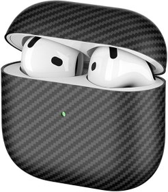 Resim UnDePlus Airpods 4. Nesil ile uyumlu Kılıf 600D Karbon Fiber Yapılı Kulaklık Kılıfı 43 
