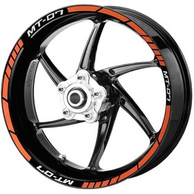 Resim Deeb Yamaha Mt07 Jant Şeridi Turuncu Beyaz Model X N11.52051 