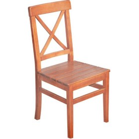 Resim Çamlarmobilya Çeşme Ahşap X Sandalye | Ceviz 