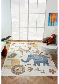 Resim Konfor Halı Konfor Bohem Kids Zoo Modern Dokuma Çocuk Halısı Çok Renkli 