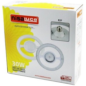 Resim Nisaluce Eamp-059/kb Mika Kristal Plastik Cam Simit Model Led 