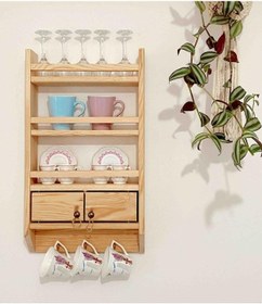 Resim Mashotrend Dekoratif Terek - Mutfak Rafı - Dekoratif Raf 