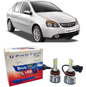Resim Photon Tata Indigo Uyumlu Led Xenon Uzun+Kısa Far Ampulü H4 Duo Yeni Seri Beyaz 
