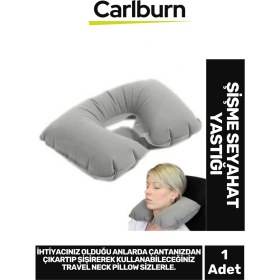 Resim Özel Üretim Kamp Yolculuk Seyahat Uçak Otobüs Araba Dayanıklı Şişme Seyahat Yastığı 