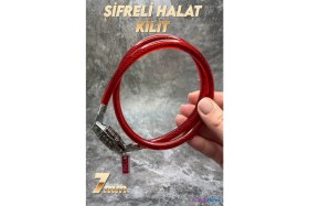 Resim Brandahome Bisiklet Şifreli Halat Kilit Güvenlik 7mm 65CM 