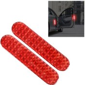 Resim Sones 2 Adet Yüksek Parlaklık Lazer Yansıtıcı Şerit Uyarı Bandı Kırmızı 
