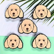 Resim 5 adet, yumuşak plastik, köpek serisi odak kalem boncukları, Brittany köpeği odak kalem boncukları, takı yapımı DIY bileklik kolye yaratıcı anahtarlık çanta zinciri el işi malzemeleri aksesuar parti hediyesi, kalem yok 