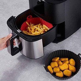 Resim Korkmaz Airfryer Silikon Pişirme Kabı Siyah 