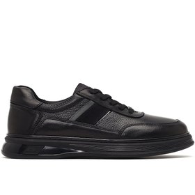 Resim Derimod Erkek Siyah Bağcıklı Deri Casual Sneaker 25WFD677214 