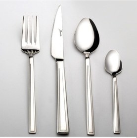 Resim Jumbo Athena 84 Parça 12 Kişilik Çatal Kaşık Bıçak Seti Çelik 