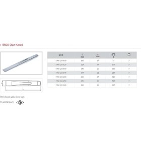 Resim Izeltaş 175 mm Düz Keski Krom 5500 23 0175 