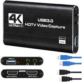 Resim TCNEWCL 4K@60Hz Ses Video Yakalama Kartı, USB 3.0 HDMI Video Yakalama Cihazı, Full HD 1080P, 3.5mm TRS Ses Girişi, HDCP2.2, Oyun Kaydı için, Canlı Yayın Yayını 