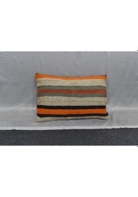 Resim Zehra Abla Halı Yeni El Dokuma Dekoratif Kilim Kırlent Yastık Kılıfı 6665 Çok Renkli 