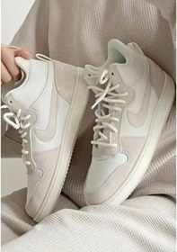 Resim Nike Court Borough Mid Kadın Spor Ayakkabı Krem 