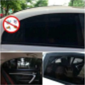 Resim Eryatex Araba Araç Güneş Koruyucu Yan Cam Perdesi 2 Adet Lastikli Emzirme Örtüsü 110x60 cm 