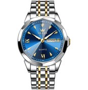 Resim Sones Curren 8458 İş Çelik Kayışlı Erkek Kuvars Saat, Renk: Beyaz Kabuk Mavi 