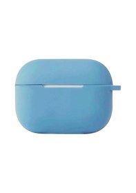Resim Apple Uyumlu AirPods Pro 3 3.nesil Hang Kılıf - Mavi Düz Renkli 