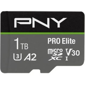 Resim Pny Pro Elite Microsdxc Hafıza Kartı 512 GB + Sd Adaptör, 100 Mb/s'ye Kadar Okuma Hızı, 90 Mb/s'ye Kadar Yazma Hızı, Sınıf 10 Uhs-I, U3, A2 Uygulama Performansı, 4K Video Için V30 