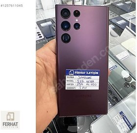 Resim Samsung S22 Ultra İkinci El TR | 256 GB 12 GB | Mor 