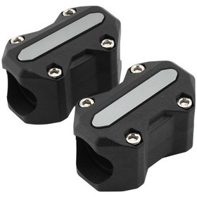 Resim Suntek Motor Tampon Koruması Crash Bar Dekor Titanyum-rengi 