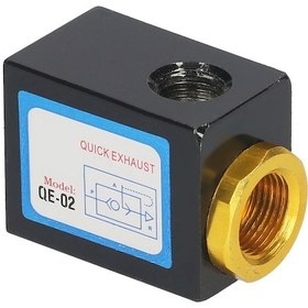 Resim Vkemall Alüminyum Hava Aracı Erişim Valfi, Tek Yönlü Hızlı Boşaltma, Giriş/çıkış 1/4" Qe-02 