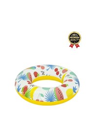 Resim Premium Dayanıklı Güvenli 80 Kg 51 Cm 176 Lbs Çocuk Eğlenceli Meyve Desenli Deniz Havuz Yüzme Simidi 