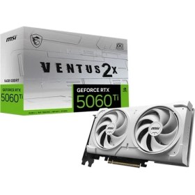 Resim Hsc Bilişim Msi Geforce RTX5060TI 16G Ventus 2x Oc White Plus 16GB Gddr7 128BIT 3xdp 1xhdmi Ekran Karti 