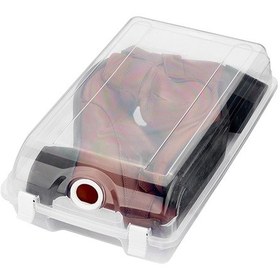 Resim Gondol Kapaklı Kilitli Kadın Ayakkabı Saklama Kutusu 12 Adet 