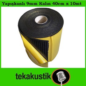 Resim Oto Ses Isı Yalıtım Flexi Kauçuk Sünger Yapışkanlı 9Mm 40Cmx10Mt 