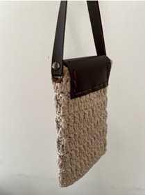 Resim 24TH DESIGN - El Örgüsü Hasır Telefon Çantası 