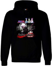 Resim GALASHOP Tokyo Ghoull Siyah Kapşonlu Hoodie Model 3331 