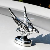 Resim Dış Dekorasyon 1 adet Araba Kaput Ön Kaput Kartal Süslemesi Rozeti Otomatik Ön Kapak 3D Kartal Amblemi Araba Modifikasyon Aksesuarları 