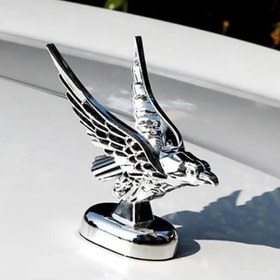Resim Dış Dekorasyon 1 adet Araba Kaput Ön Kaput Kartal Süslemesi Rozeti Otomatik Ön Kapak 3D Kartal Amblemi Araba Modifikasyon Aksesuarları 